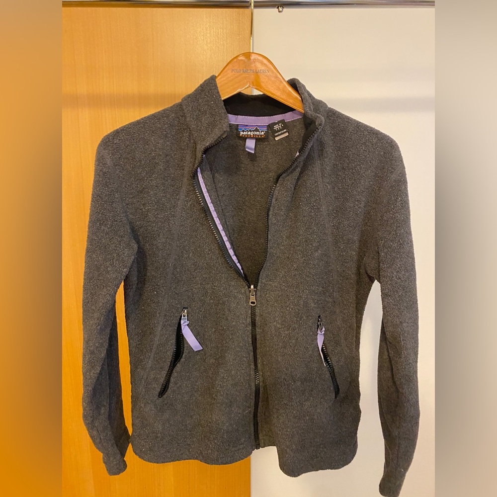 Patagonia Gray Fleece Zip-Up